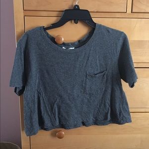 Grey Crop Top