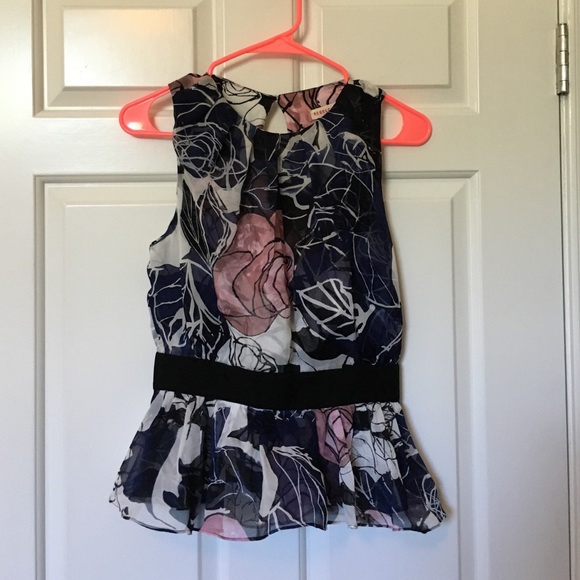 Rebecca Taylor open back peplum top