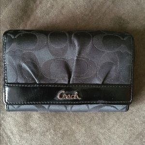 Black coach wallet
