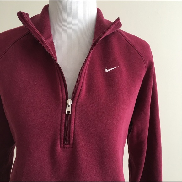Nike Tops - Nike three quarter zip sweatshirt