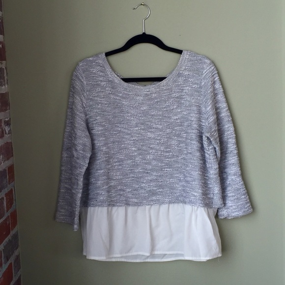 Grey marled shirt from Anthropologie (L)