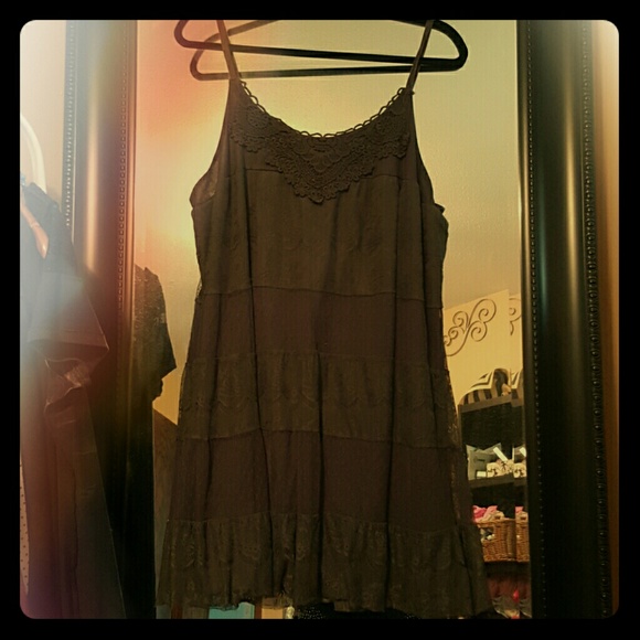 Grey lace dress!
