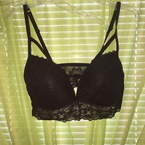 Victorias Secret Pink Strappy Lace Bralette