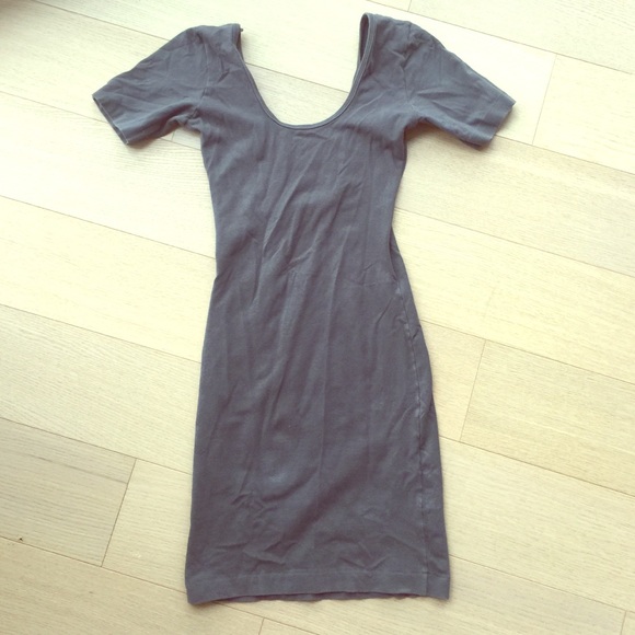 American apparel gray dress