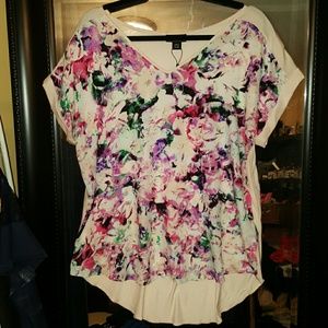 Blush pink floral shirt