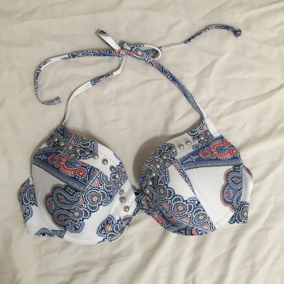 H&M paisley print push up bikini