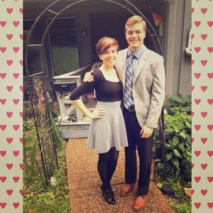 B&W Houndstooth Dress