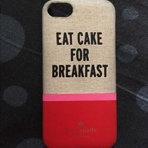 Kate Spade Eat Cake for Breakfast iPhone 5/SE case