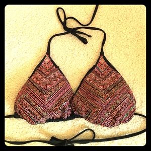 Beaded bikini top