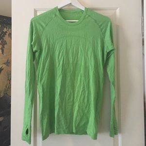 Lime Green Lululemon Long Sleeve