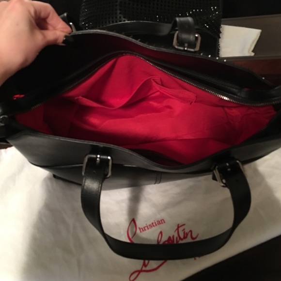 Christian Louboutin Spiked Leather Shoulder Bag - Picture 3 of 4