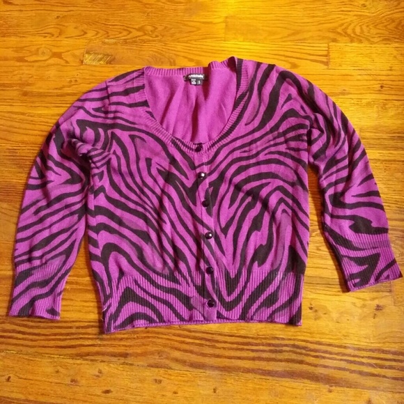 Zebra Print Cardigan