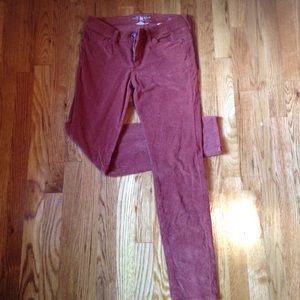Rust Lucky Brand corduroy jeans
