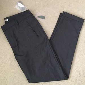 Gray trousers