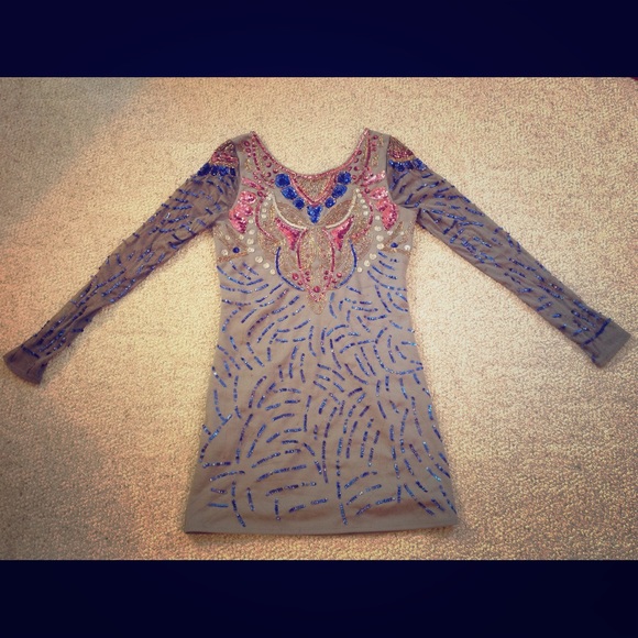 Free People Night and Day Bodycon Sequin Dress