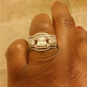 2.75 Ct CZ White gold plated