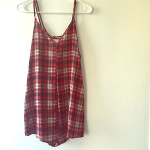 Plaid Romper