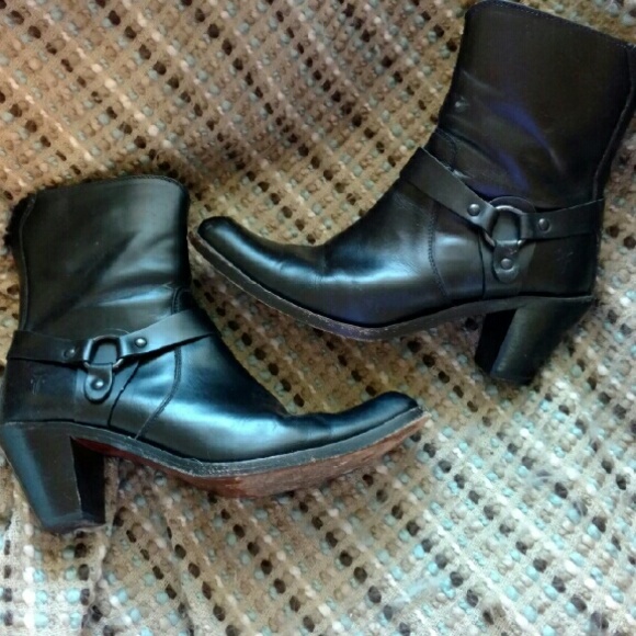 Frye harness moto/cowboy boots