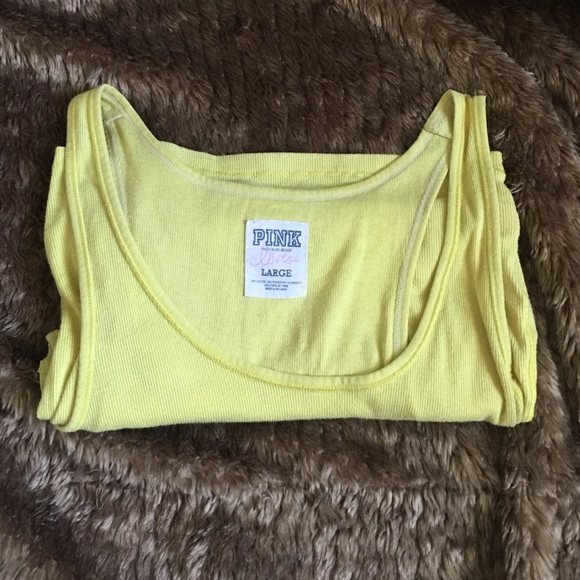 VS PINK YELLOW TANK