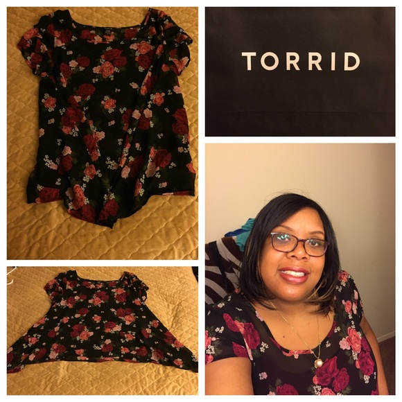 Floral High Low Blouse