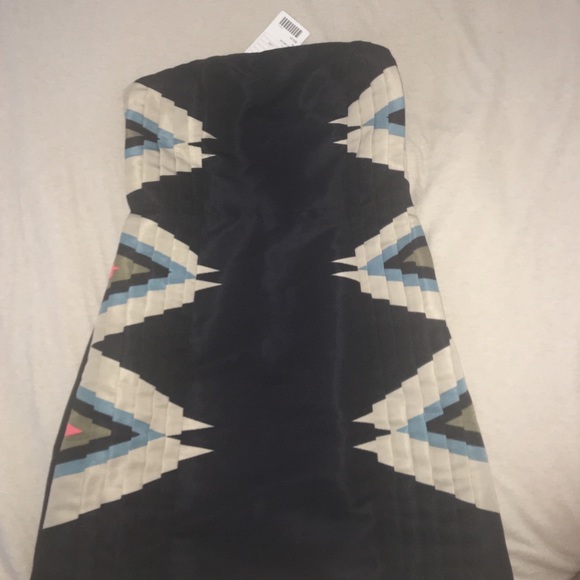 Urban outfitters strapless Aztec print dress