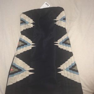 Urban outfitters strapless Aztec print dress