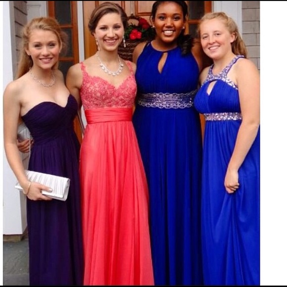 Cobalt Prom Dress - Picture 3 of 4