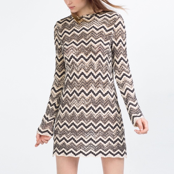 ZARA Two Tone Knit Dress