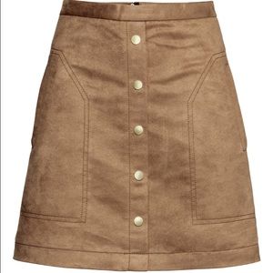 H&M Suede Skirt