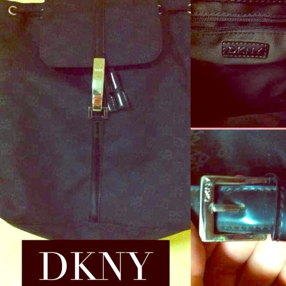 👜DKNY Black Back Pack style purse👜