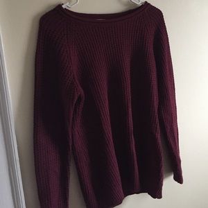 Oversized sweater (burgundy)
