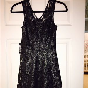 Dark grey lace dress
