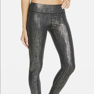 NWT Fabletics Black and Silver Salar Legging