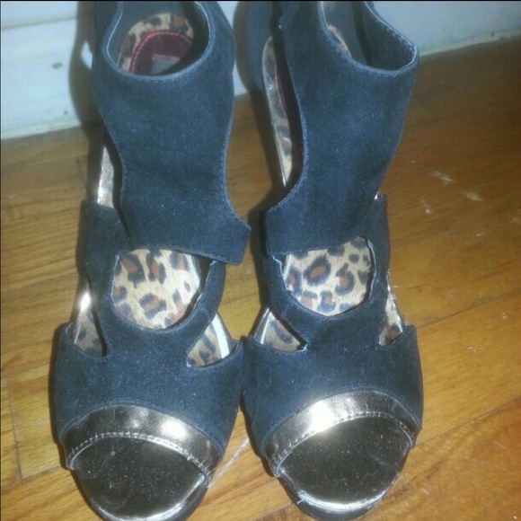 Charlotte Russe strappy black heels