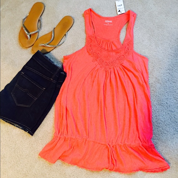 Express Coral Top