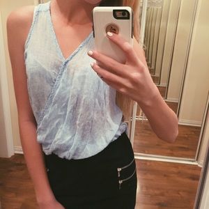 Light Blue tank top blouse