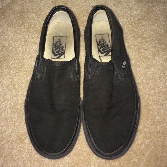 Vans Shoes - Black Slip-on Vans