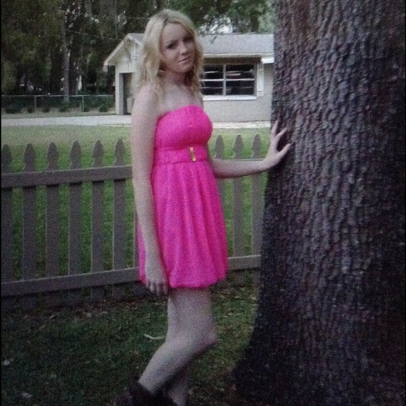 Hot pink Charlotte Russe dress size small