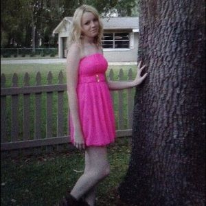 Hot pink Charlotte Russe dress size small