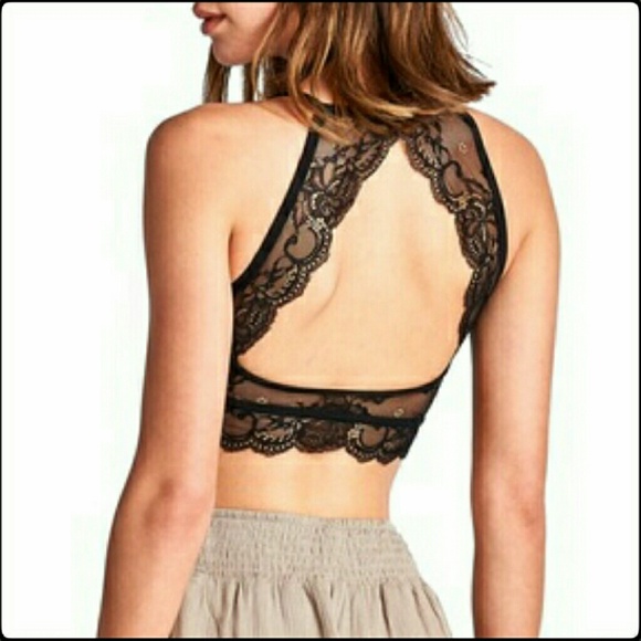 Open Back Lace Bralette - Picture 3 of 4