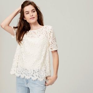 White Lace Tee