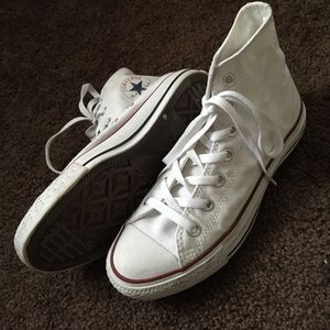 Converse all star high top white