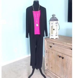 🌷 Talbots Knit Travelers Palazzo Pants & Cardigan