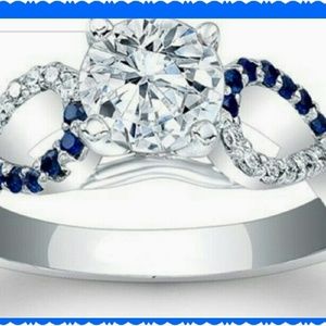 Sterling silver infinity ring