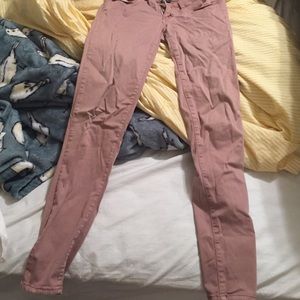 American eagle blush pink jeggings