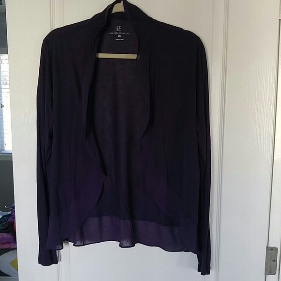 NY&C Purple Cardigan