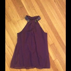 Plum or purple Express Halter Shirt
