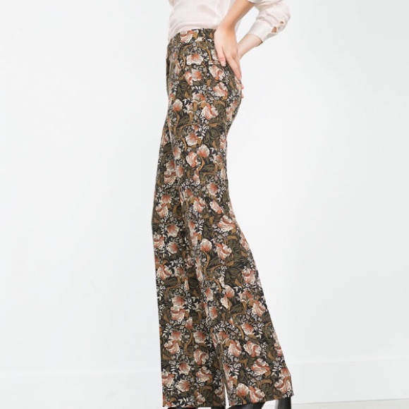 Zara Floral Print Trousers