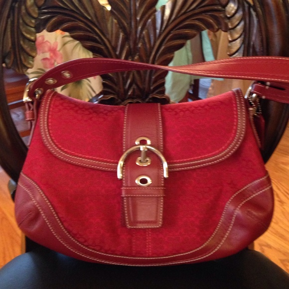 Coach Red Flap handbag