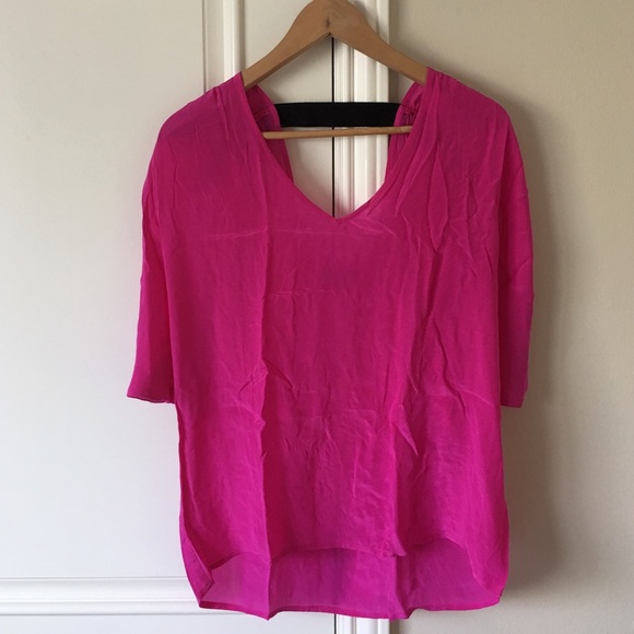 Fuschia sleeveless top
